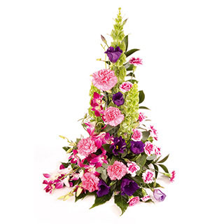 This beautiful striking front facing arrangement includes Dendrobium Orchids that are sure to add a 