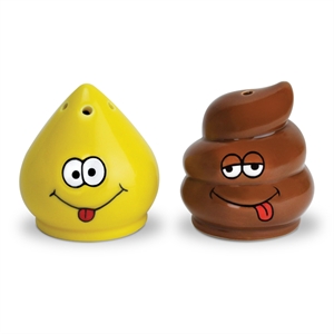 Unbranded Tinkle and Turd Salt and Pepper Shaker Set