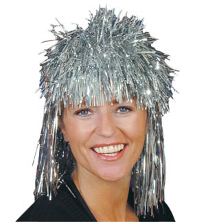 Unbranded Tinsel Punk wig, silver