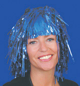 Unbranded Tinsel wig, blue