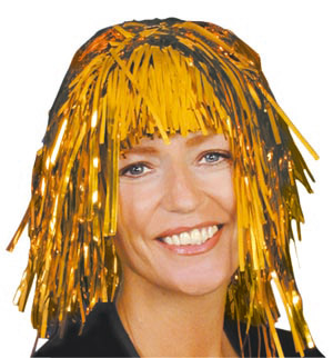 Unbranded Tinsel wig, Gold