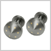 Titanium Cone Shape Cufflinks with Coloured Inlay by Ti2