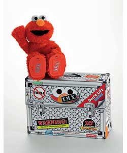T.M.X. Elmo; will tickle Britains funny bone with three interactive tickle spots on his chin, tummy