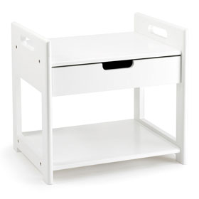 Unbranded Toddler Bedside Table - Classic White