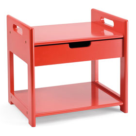 Unbranded Toddler Bedside Table - Jolly Red