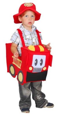 Toddlers get so emersed in their games and this fire truck costume lets your little person be the Fi