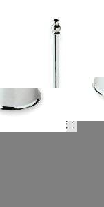 a Useful And Attractive Bathroom Accessory of a Toilet Brush And Holder Which Comes in a Chrome Fini