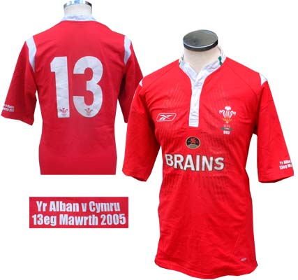 Unbranded Tom Shanklin - Match worn No. 13 shirt v Scotland 2005 Grand Slam
