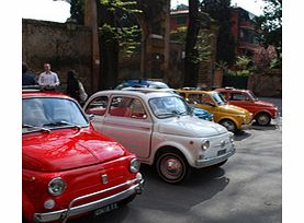 Take a tour of Rome in a legendary FIAT 500, a miniature miracle of Italian creativity and style, an icon that evokes the fabulous 60s.