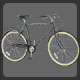 Gents cycle with 21" touring frame, 26" alloy whee