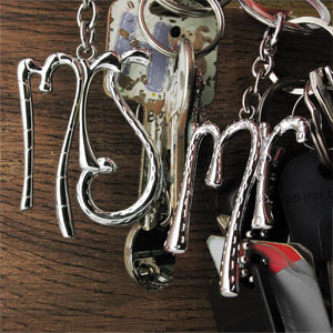 Unbranded Tracey Russell Silver Plated Mr and Mrs Keyrings
