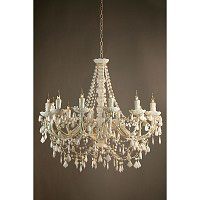 Unbranded TRACH033 12H WH - White Acrylic Chandelier