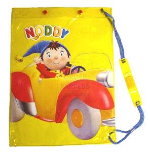 A practical character drawstring bag to carry your swimwear in Features the lovable Noddy