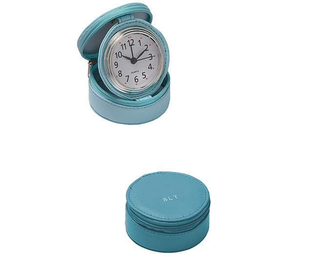 Unbranded Travel Clock - Pale Aqua Personalised