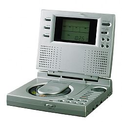 mini CD AM/FM stereo radio & LCD digital alarm clock