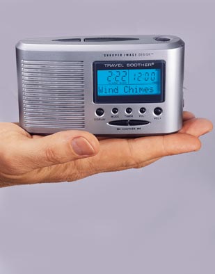 Includes all 20 sounds in a compact travel alarm c