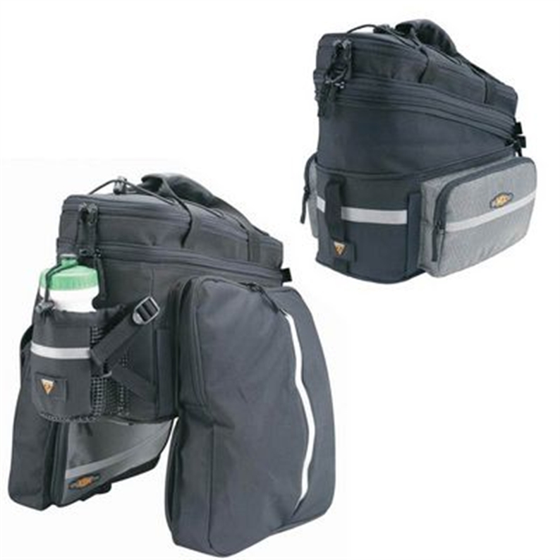 Deluxe rear rack mounted storage bag ideal for commuting, general purpose riding or touring. Two