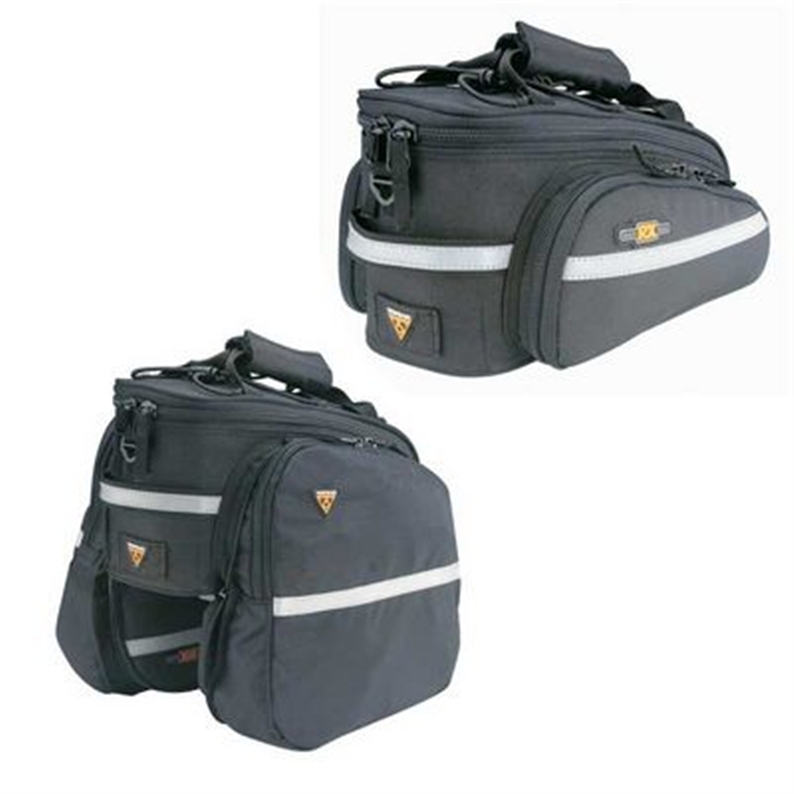 Perfect rear rack mounted storage bag for commuting, errands, and touring. two models available: EX