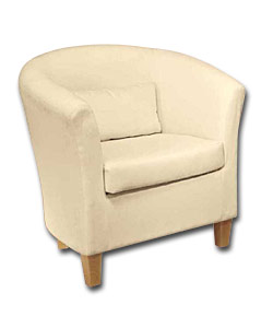 Tub Chair with Bolster - Natural.