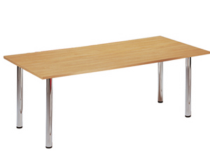 Unbranded Tubular leg rectangular table