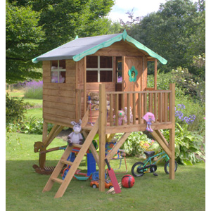 Turn the Tulip Playhouse into an exciting elevated garden hideout for your children. The playhouse i