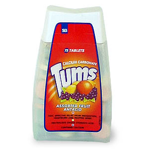 Tums Assorted Fruit Flavours - Size: 75