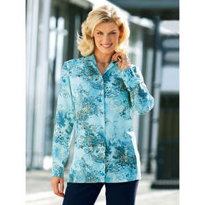 Unbranded Tunic Style Print Shirt