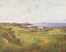 Unbranded Turnberry Ailsa Course Golf Print by Donald M.