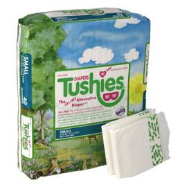 Unbranded Tushies Gel-Free Disposable Nappies - Large