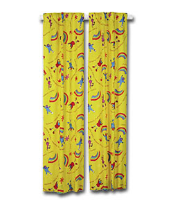 Tweenies Pair of Curtains with Tie-backs