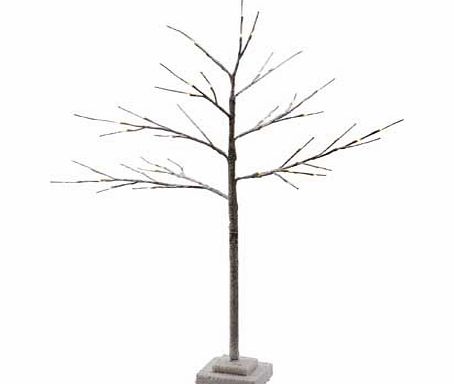 Unbranded Twig Pre-Lit Christmas Tree - 4ft