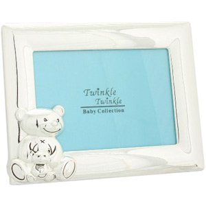 Unbranded Twinkle Twinkle Teddy Bear Silverplated Frame