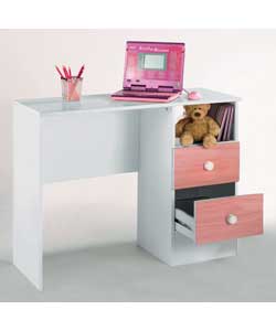 Unbranded Two Drawer Pink Desk