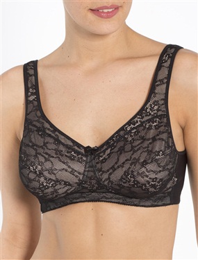 Unbranded Two-Tone Non-Underwired Firm Support Bra