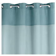 Unbranded Two Tone Panama Eyelet Curtainss, Sky 168x137cm