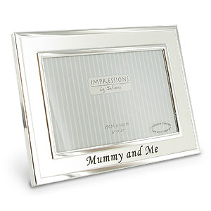 Unbranded Two Tone Silver Mummy and Me Photo Frame