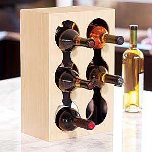 Another clever design by David Quan for Umbra, the Napa Wine Rack is stunning simplicity, with it`s
