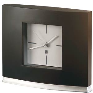 The Theo Mantel Clock, designed by Matt Carr for Umbra, is a very substantial, sophisticated mantel