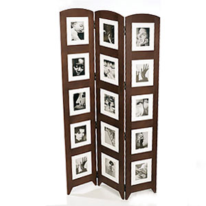 Umbra Wooden Folding Floor Screen with Photo