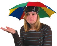 Unbranded Umbrella Hat - Multi Colour