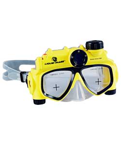 The Underwater Camera Mask is a 5 mega pixel waterproof digital camera set in a snorkel mask. This i