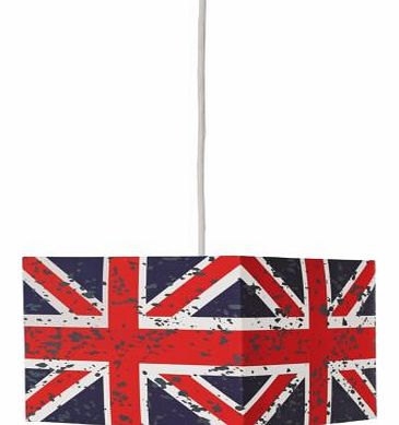 This on-trend. patriotic Union Jack Pendant light shade offers great-value. Diameter 25cm. Size H17.5cm. EAN: 5013874388803. (Barcode EAN=5013874388803)