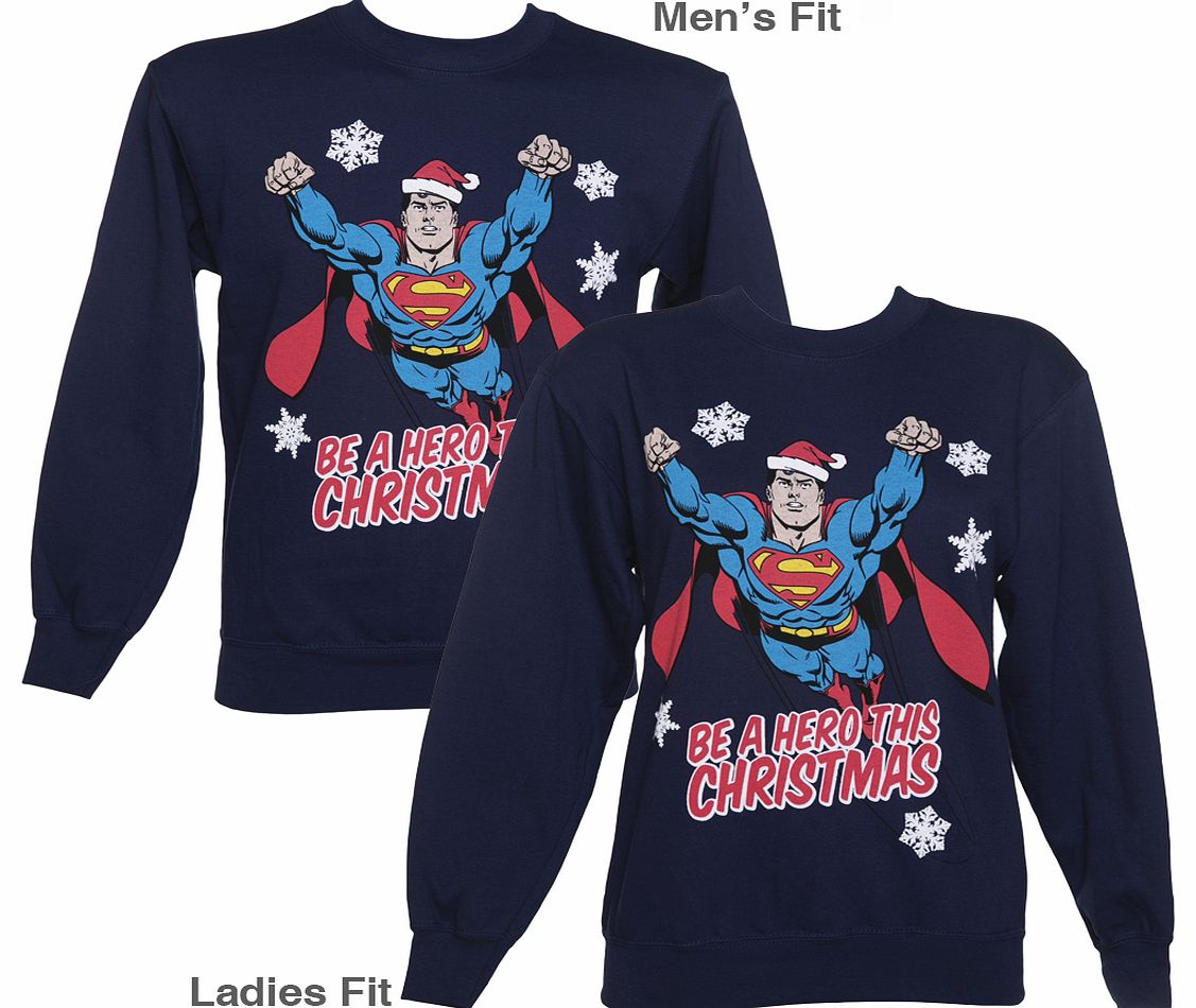 Is it a bird? Is it a plane? Close - but not quite! Its Superman, and he features on this awesome Christmas sweater, urging you to be a hero this Christmas. If youre a fan of the man of steele, and want to keep warm over the festivities, then this sw