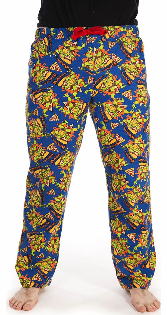 Call Dominoes! The Turtles are joining us for dinner, which can only mean one thing...PIZZA TIME. If youre a fan of the 80s classic show, The Teenage Mutant Ninja Turtles, then these lounge pants are the perfect way to show your appreciation!