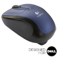 Unbranded V220 Cordless Optical USB Mouse - Midnight Blue