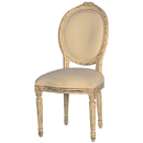 Valbonne French painted oval dining chair