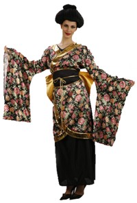 Dress up in this Japanese Geisha Girl costume and perform Japanese cultural and artistic traditions 