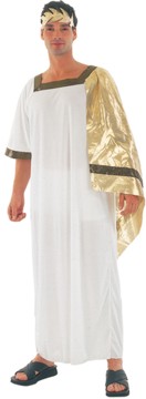 This large costume is ideal for Olympians everywhere. It is a good toga or Greek Zeus costume