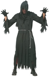 Team this tattered hooded robe with one of our many halloween masks to create and easy and
