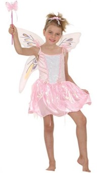 Unbranded Value Costume: Pink Fairy (S 3-5 yr)